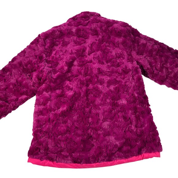 The North Face Girls Reversible Mossbud Jacket Winter Coat Size L (14-16) Pink - Picture 8 of 10